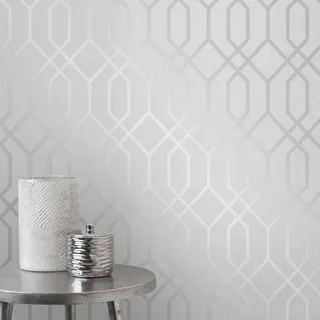 FINE DECOR Quarz Spalier Silber