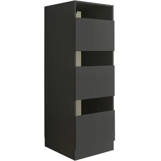 Bega BBK Wäscheschrank , Anthrazit , Holzwerkstoff , 2 Fächer , 50x162x67.5 cm , Waschküche, Wäscheschrank