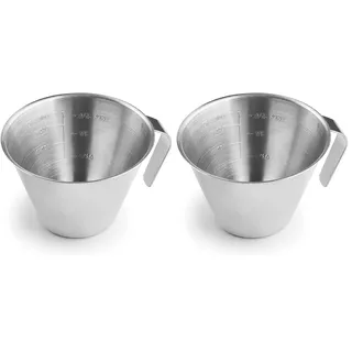 IBILI - 681601 - Messbecher, Edelstahl, 100 ml (Packung mit 2)