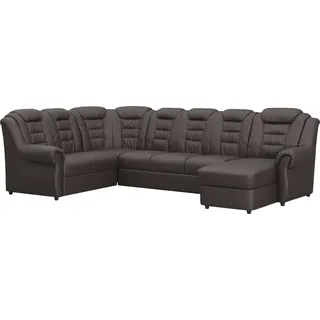 Home Affaire Wohnlandschaft Baumwolle/Polyester U-Form 3-Sitzer Braun