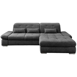 Livetastic Ecksofa , Anthrazit , Metall , Uni , Füllung: Schaumstoff , Ottomane rechts, L-Form , 300x196 cm , Made in Eu , Liegefunktion, seitenverkehrt erhältlich, Schlafen auf Sitzhöhe, Rücken echt, Armteil links, Armteil rechts , Wohnzimmer, Sofas & Couches, Wohnlandschaften, Ecksofas mit Schlaffunktion
