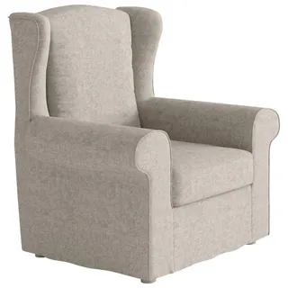 Livetastic Ohrensessel , Creme , Metall , 88x105x90 cm , Made in Eu , Wohnzimmer, Sessel, Ohrensessel