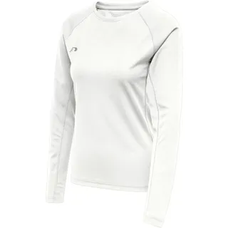 New Line newline Damen Women Core Running L/S T-Shirt, Weiß, M