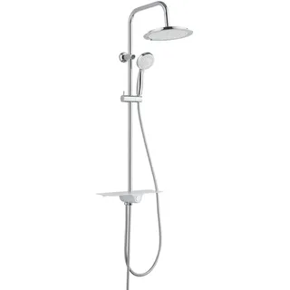 Schütte Aquastar Duschset Regendusche Chrom/Weiß 60500