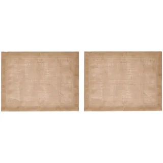 Mikasa Jute-Platzsets, 2er-Set, natürliche Platzsets für rustikale Esstische, 35 x 45cm, rutschfeste Platzsets | Naturdesign