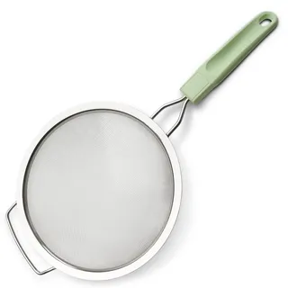 Fackelmann Ecolution Sieb Ø 20 x 38 cm Edelstahl Mintgrün/Steingrau