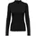 Only JdY Damen Dünnes Langarm Shirt Basic Rundhals Stehkragen Longsleeve Stretch Oberteil JDYFRANSISKA Farben Schwarz Größe L