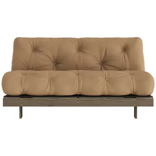 Karup Design Roots Schlafsofa, – Gästebett & Sofa aus FSC®-Kiefer« Inkl. Futonmatratze. in mehreren Größen & Farben, erhältlich, braun