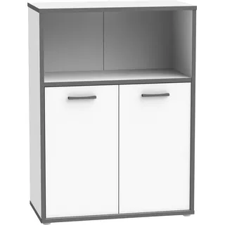 Forte Keflav 84,5 x 115,1 x 41,5 cm Weiß / Grau
