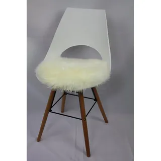 Heitmann-Felle Lamm Stuhlkissen 45 x 45 cm Weiß