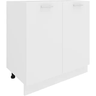 VCM Unterschrank Küchenschrank 80 x 46 x 82 cm Weiß