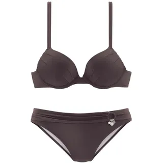 s.Oliver Push-Up-Bikini Damen Braun 32 Cup A