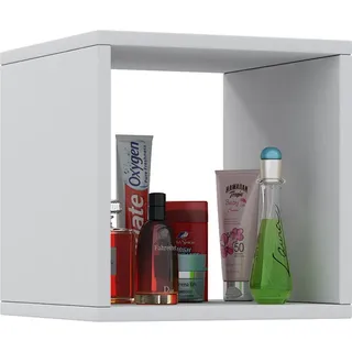 VCM Midischrank »Wandregal Badregal Hängeregal Wandboard Benos«, weiß