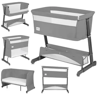 lionelo - 5-in-1 Babybett THOMI Plus Beton-Grau - Grau