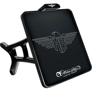 Heinz Bikes Side Mount, Kennzeichenträger - Schwarz - 220 x 200 mm