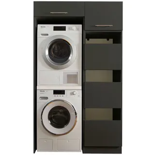 laundreezy Mehrzweckschrank-Set »LAUNDREEZY LDLK1«, grau