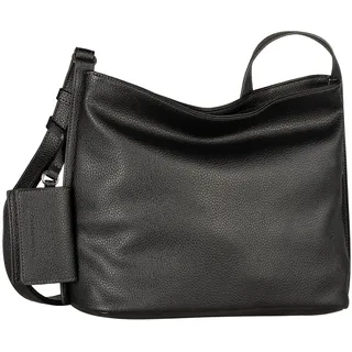 Tom Tailor »Amarea« Damen, Hobo Bag Schultertasche Mittelgroß schwarz,
