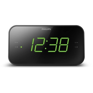 Philips Audio TAR3306 Wecker mit Radio und großem Display, Doppelalarm, Sleep Timer & Schlummerfunktion