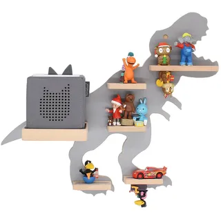 BOARTI Kinderregal Dinosaurier grau