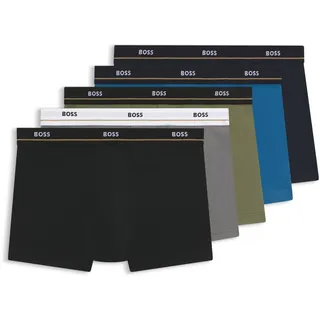 BOSS Herren 5-Pack Bold Logo Trunks Badehose (5er Pack)