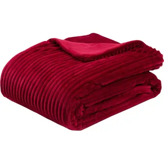 Gözze Cordoptik Kuscheldecke 150 x 200 cm Rot