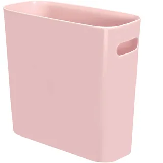 Youngever 5,5 l Schlanker Mülleimer, wiederverwendbarer Kunststoff-Mülleimer mit Griffen für Zuhause, Büro, Wohnzimmer, Arbeitszimmer, Küche, Bad (Rosa)