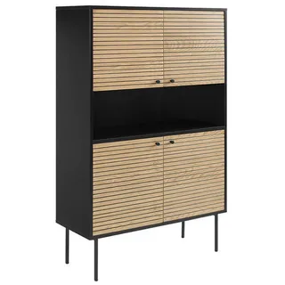 SalesFever Highboard , Eiche Echtholzfurnier 395912