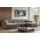 Sofa U-Form Siena U-förmiges Stoff Salvador Dunkelbeige Beige