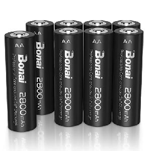 BONAI Akku AA 2800mAh 8 Stück Wiederaufladbare Batterien um 9,82 € statt 13,01 €