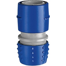 TATAY Schlauchverbinder 1/2" - 5/8" (16-22mm), Kunststoff, Universalanschluss, Sonnenschutz, einfache Installation, Blau