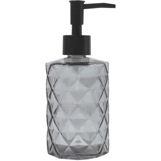 MSV Seifenspender Quincy | mit Pumpe | Flüssigseifen-Spender | Glas | 300ml | Langliebig und Robust | matt schwarz