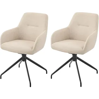 Hela Armlehnstuhl TRIEST Polyester beige 2er Set