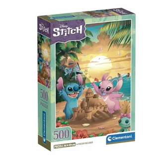 CLEMENTONI Disney Stitch - 500 Teile Puzzle Compact