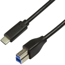 Bild USB 3.2 (Gen1x1) Anschlusskabel, USB B schwarz,
