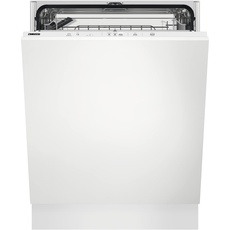 Zanussi ZDLN2521 Integrierter Geschirrspüler 60 cm, 13 Besteck, AirDry-System, AutoSense Programm, LCD-Display mit TimeSet, Schnellzyklus, Beam on Floor Technologie, 47 dB, E-Klasse