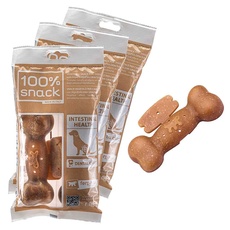 Ferplast Hundesnack Natürlicher Hundesnack für Hunde Snacks Mundhygiene groß für die Darmgesundheit mit Euglena Algen Set mit 3 Packungen 420g