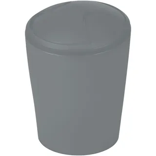 Spirella Kosmetikeimer Move Abfalleimer Schwingdeckeleimer | Kunststoff | 5 Liter |Grau