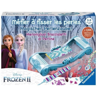 Ravensburger 18075 - Disney Frozen II, Magischer Perlenzauber, Die Eiskönigin, Webrahmen mit Zubehör