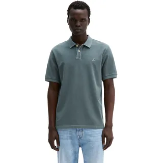 Poloshirt MARC O'POLO, Herren, Gr. M, skipping stone, Piqué, Obermaterial: 100% Baumwolle, Shirts Poloshirt, aus Pique
