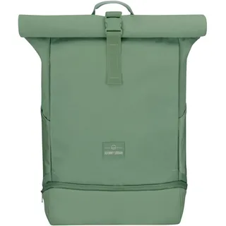 Johnny Urban Rucksack Damen & Herren Grün - Allen Medium - Rolltop Mit Laptopfach für Uni Fahrrad Business - 15L - Nachhaltig - Wasserabweisend