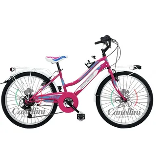 Kinderfahrrad MTB Canellini LINCY 24" - Fuchsia/Hellblau - Fuchsia