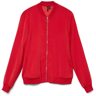 Vero Moda Damen Vmcoco L/S Bomber Ga Noos, Ribbon Red, m