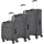 SKAII Koffer-Set 4-tlg. grau
