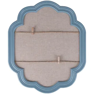 Villa d'Este Home Tivoli 1996 Memories Bilderrahmen aus MDF-Holz, 2 Stränge aus Leinenschnur und Klammern, gewellter Rand, Blau