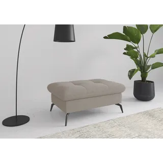 sit&more Polsterhocker Amica mit Stauraum 102 x 47 x 69 cm Beige/Grau