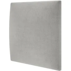 MOLLIS Polsterplatte, Quadratisches und Dekoratives Wandpaneel, Geeignet als Bettkopfteil oder Aufprallschutz, Reduziert Schall und Verbessert Akustik, aus Schaumstoff, 30 x 30 cm, Silber