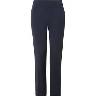 KjBRAND Schlupfhose »Schlupfhose Susie in Bi-Stretch, Kammgarnoptik« Sommerhose, ideal für kräftige Oberschenkel, blau