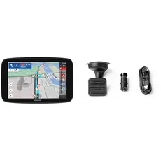 TomTom LKW Navigationsgerät GO Expert & Click-and-Drive Halterung für die Windschutzscheibe inklusive USB-Autoladegerät und Kabel für ausgewählte 5" und 6" Modelle (Siehe Kompatibilitätsliste unten)