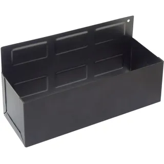 BLANKO Magnetische Ablage, Hänge-Regal für Küche oder Werkstatt, Organizer-Korb mit Magnet-Rückseite, schwarz