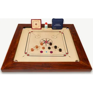 Grootmeester Carrom set - 16 kg - Hartholz - mit Tisch & Tasche – ECO  India